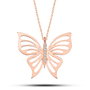 Heliophilia Silver Collar de Plata de Ley 925 Oro Rosa y Blanco